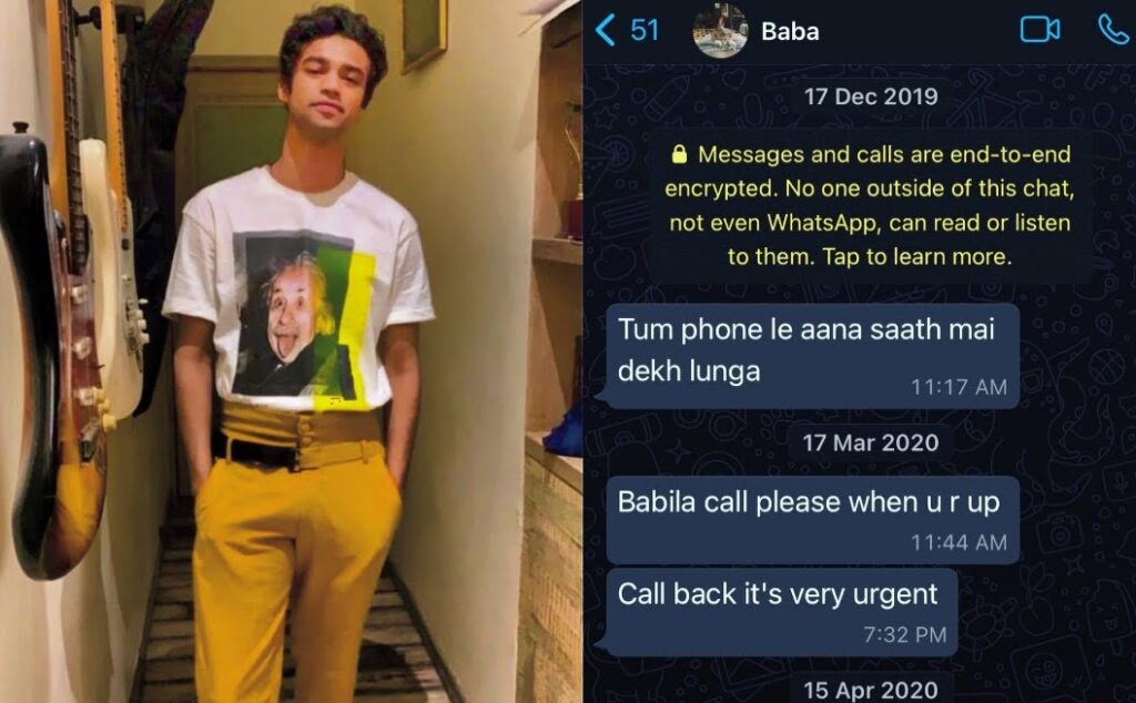Babil Khan shares an old WhatsApp chat with father Irrfan Khan with a heartfelt NOTE...