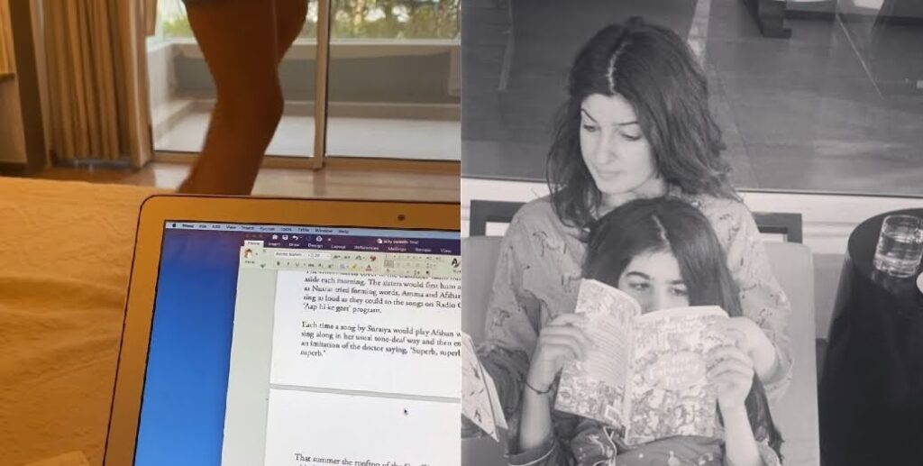 Twinkle Khanna being disturbed by Lil daughter Nitara, shares a hilarious THOUGH, WATCH...