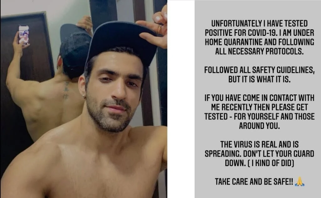 Tv actor Arjit Taneja tests POSITIVE for Covid-19, shares THIS message with a fan.