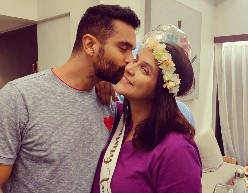 Angad Bedi shares PICS from Neha Dhupia's 'surprise baby shower.