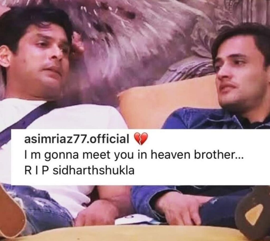 Asim Riaz shares pics with Sidharth Shukla says 'Will meet you in heaven brother'